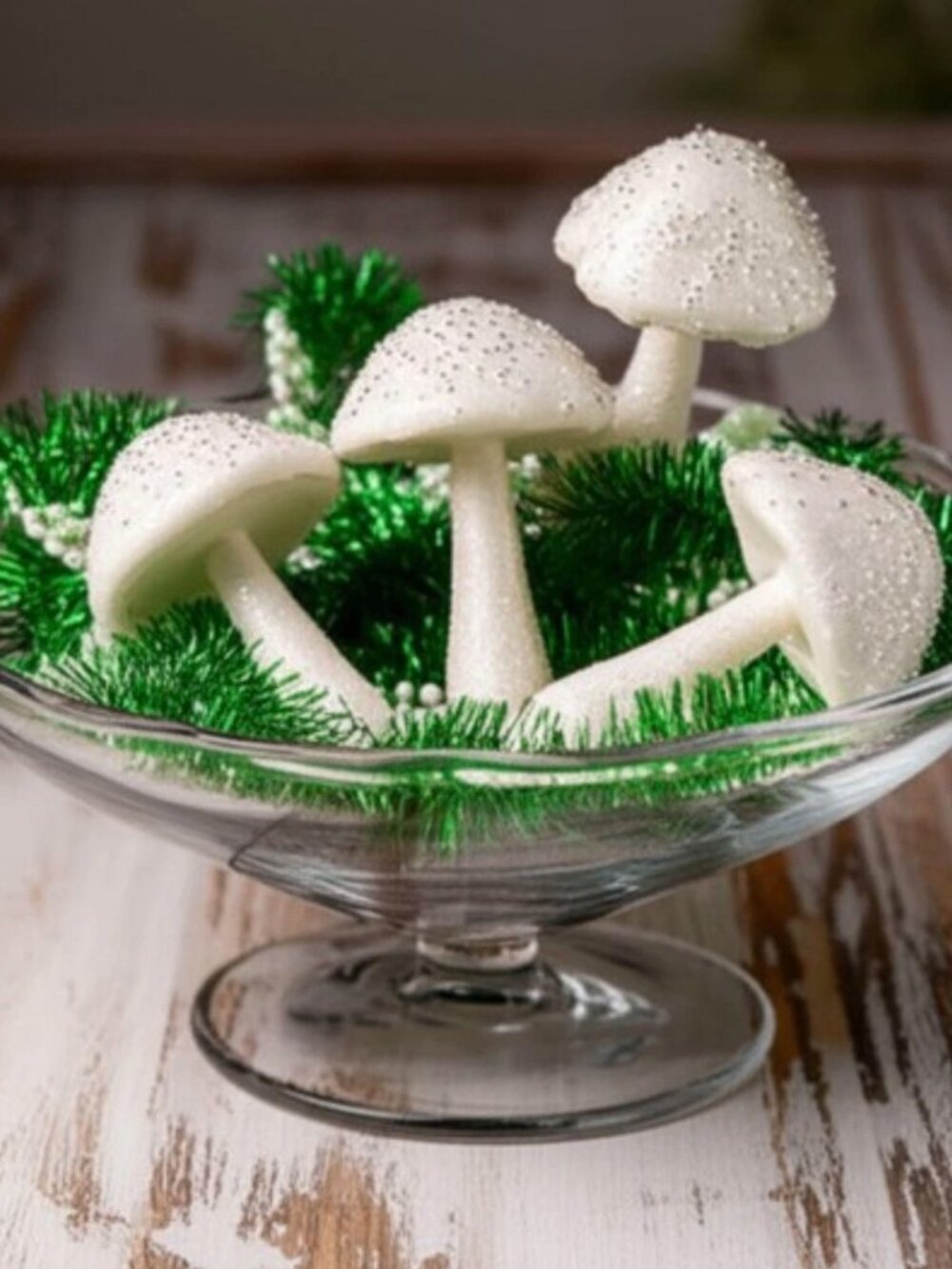 Enchanted Forest Christmas Mushroom Pick Stem Wreath Accent Craft Supplies